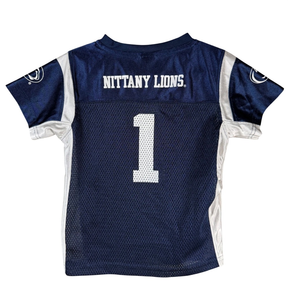 Penn State Nittany Lions Jersey Kids 3T Blue Mesh Football NCAA PSU Fan Gear